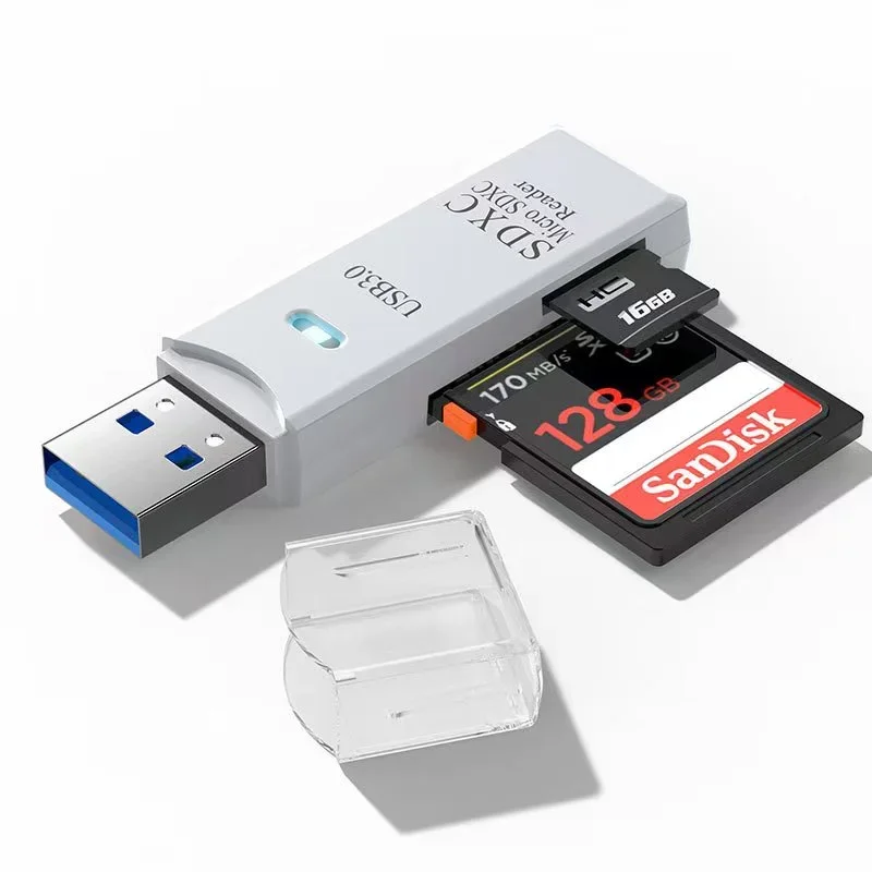 Lector de Tarjetas USB 2 en 1 SD y MicroSD
