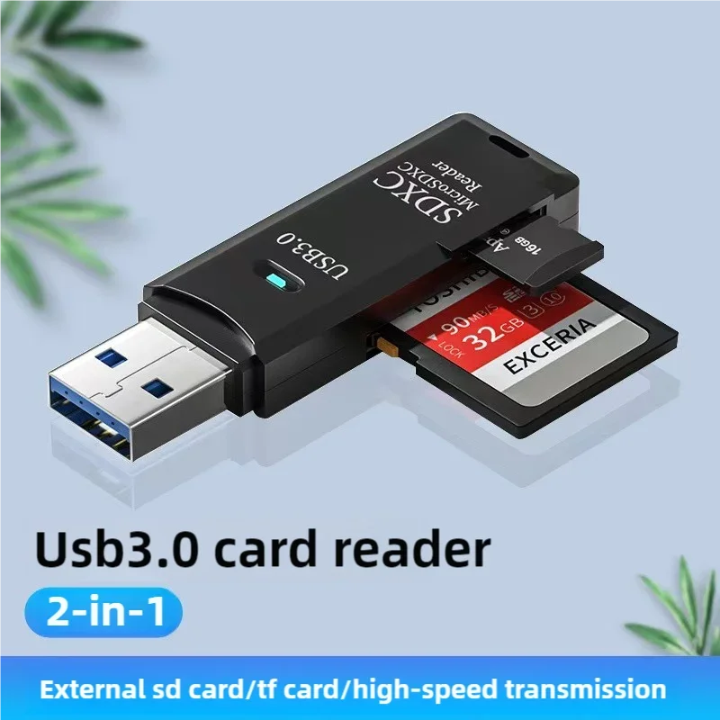 Lector de Tarjetas USB 2 en 1 SD y MicroSD