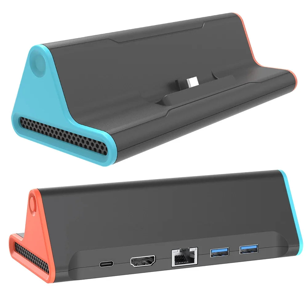 Dock Station para Nintendo Switch 2 con HDMI 4K, 2x USB 3.0 y Carga Rápida PD