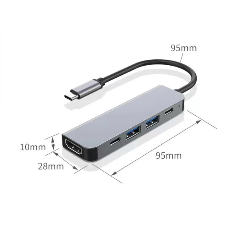 USB C Hub a 4K HDMI-Compatible USB 3.0 2.0