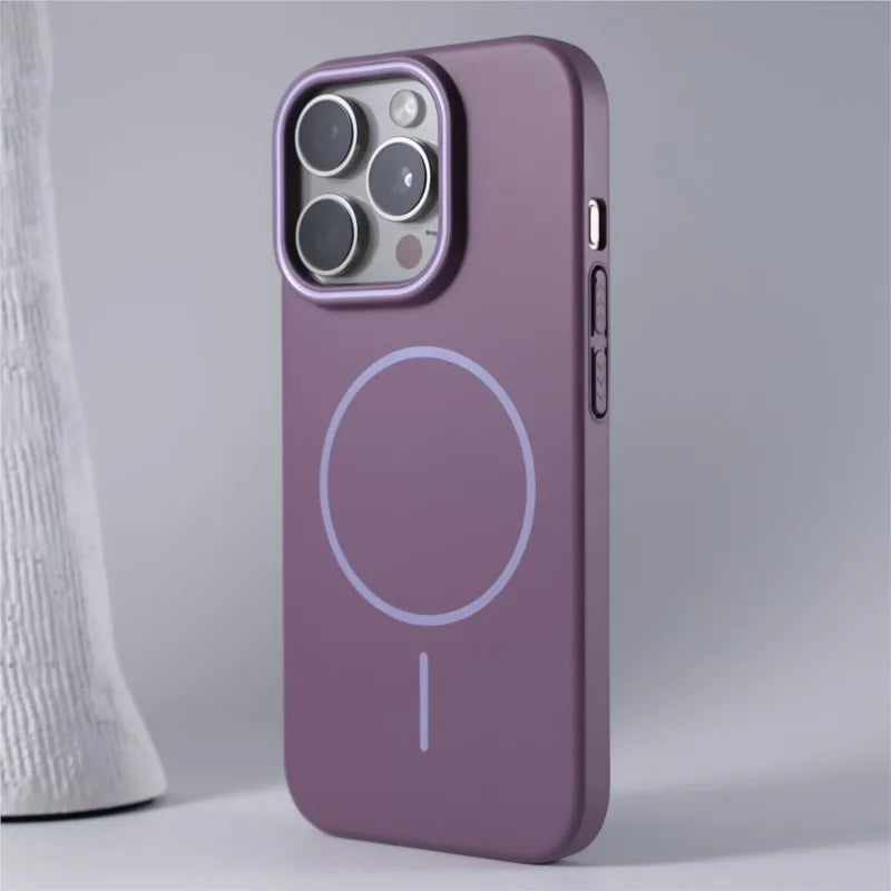 Funda Mate MagSafe de PC Duro para iPhone 11 al 17 Air