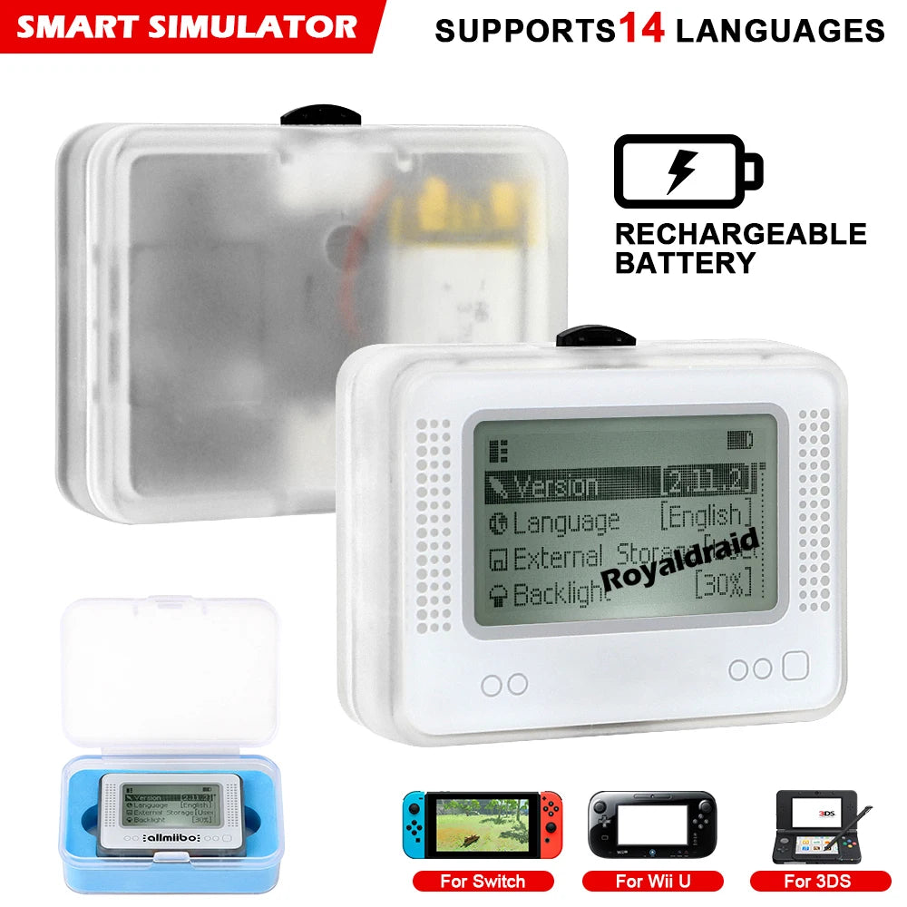 Simulador de Amiibo Recargable Compatible con Switch, 3DS y Wii U