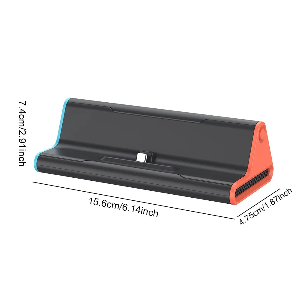 Dock Station para Nintendo Switch 2 con HDMI 4K, 2x USB 3.0 y Carga Rápida PD