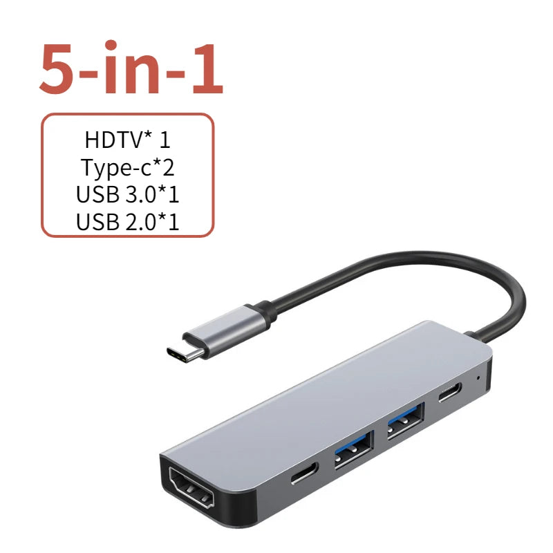 USB C Hub a 4K HDMI-Compatible USB 3.0 2.0