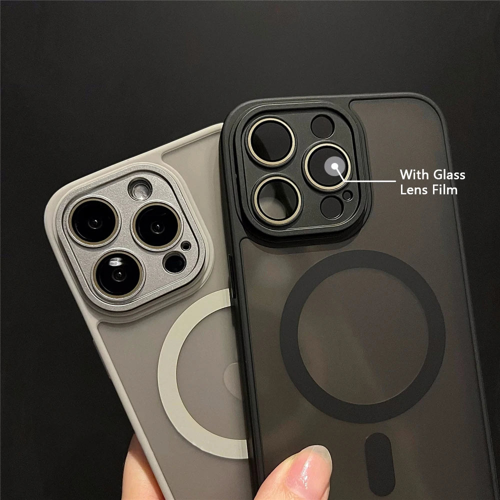 Funda Matte Armor Magnética para iPhone Compatible con MagSafe
