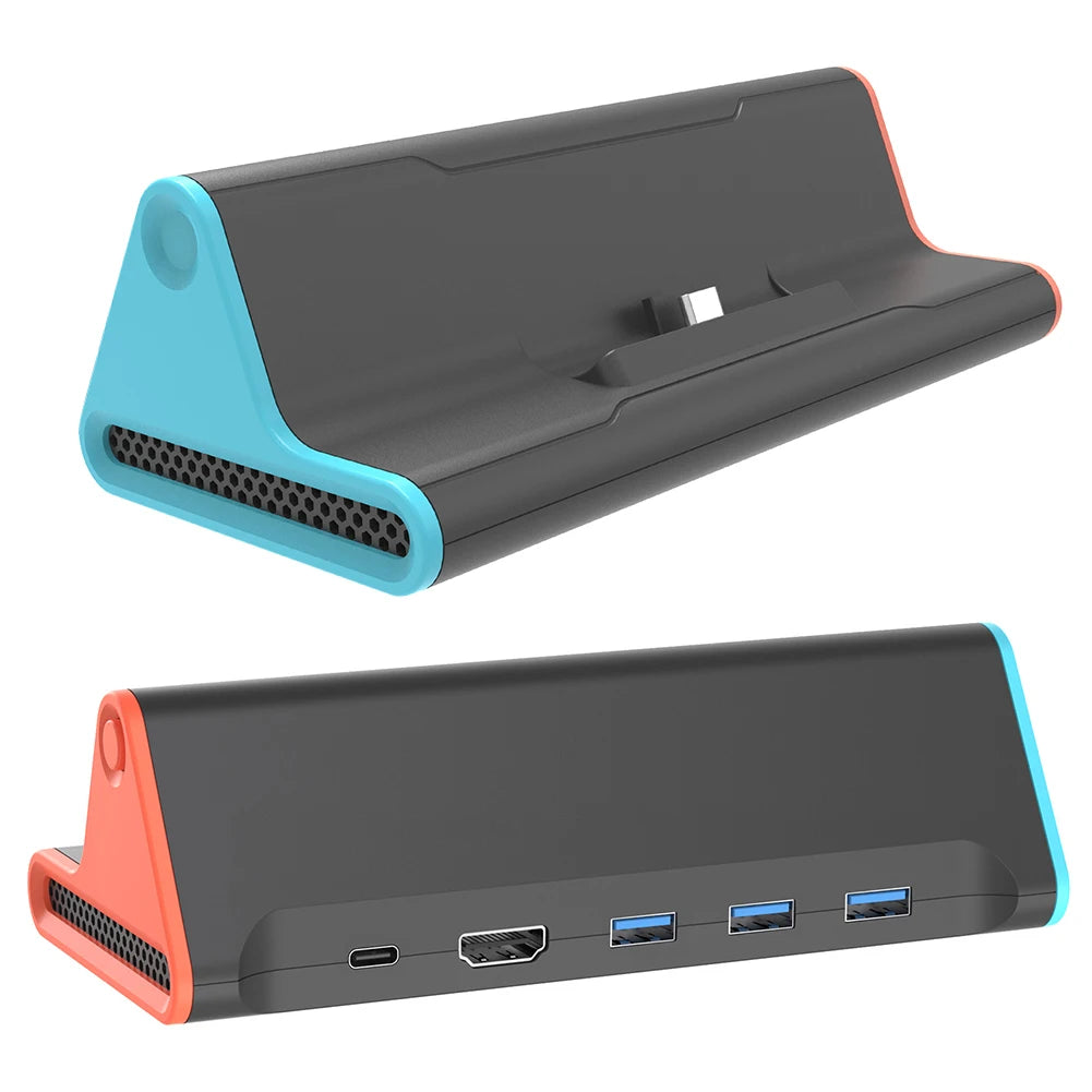 Dock Station para Nintendo Switch 2 con HDMI 4K, 2x USB 3.0 y Carga Rápida PD