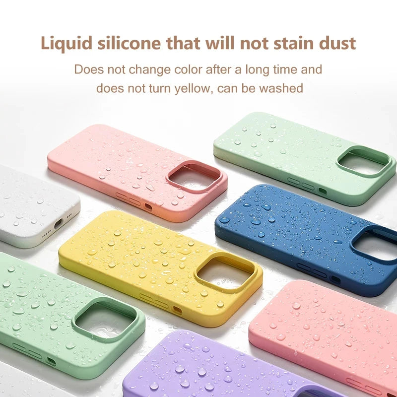 Funda de Silicona para iPhone 11 al 17 Air