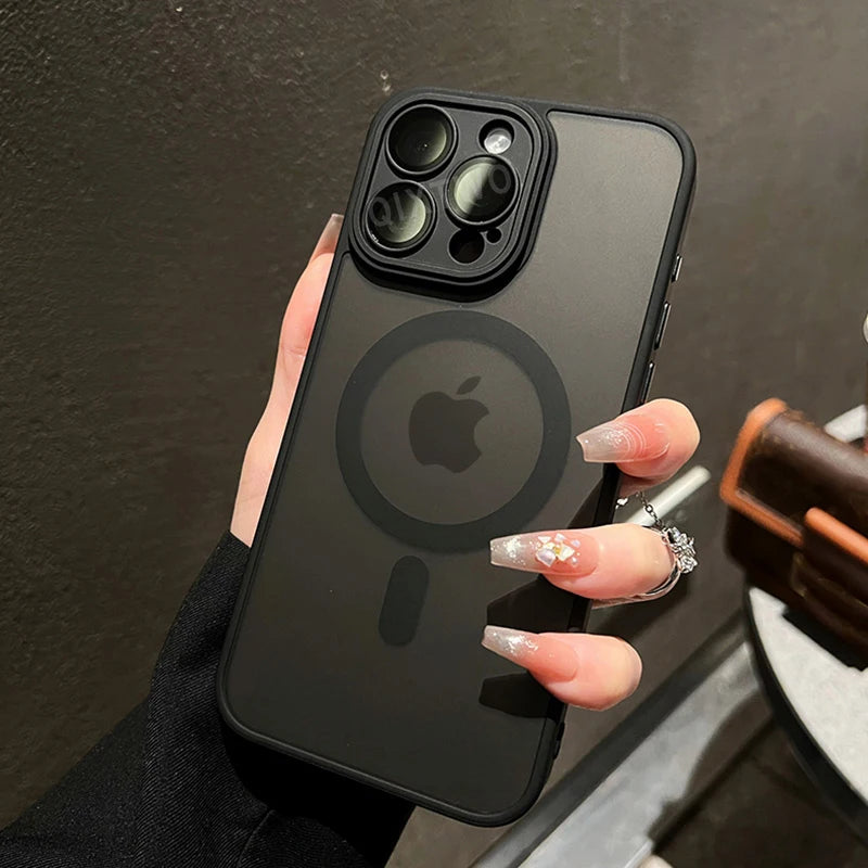 Funda Matte Armor Magnética para iPhone Compatible con MagSafe