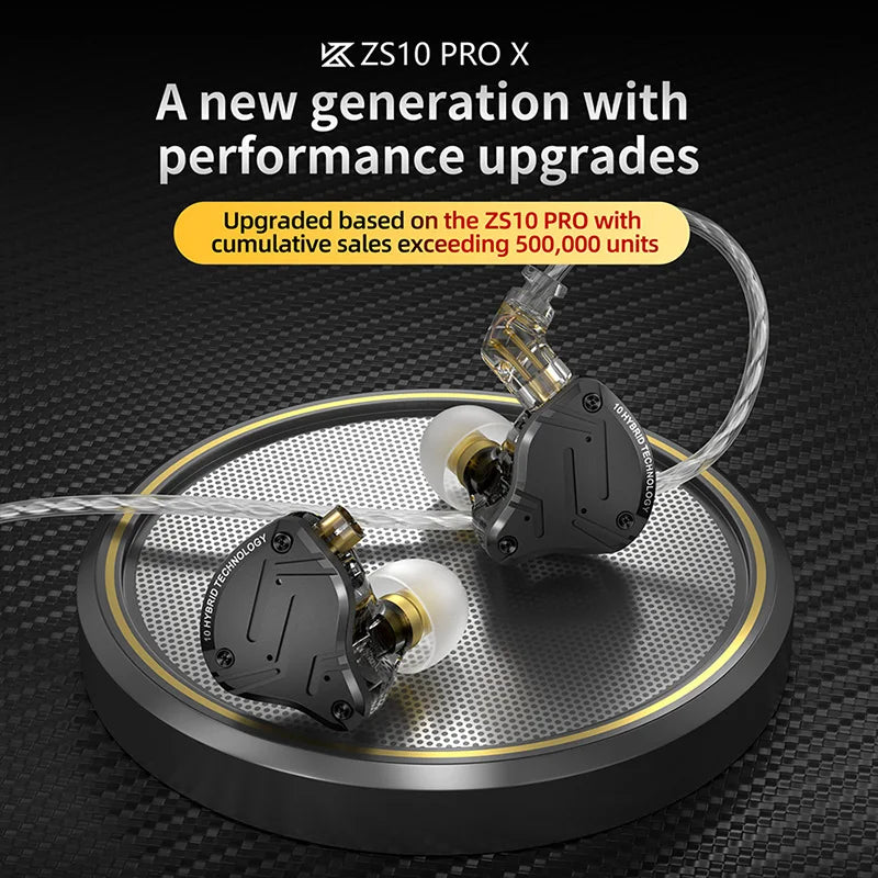 Audífonos In-Ear HiFi KZ ZS10 Pro X con Cable