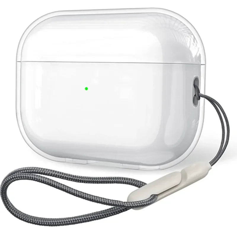 Funda Transparente de Silicona para AirPods con Correa
