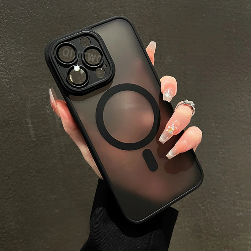 Funda Matte Armor Magnética para iPhone Compatible con MagSafe